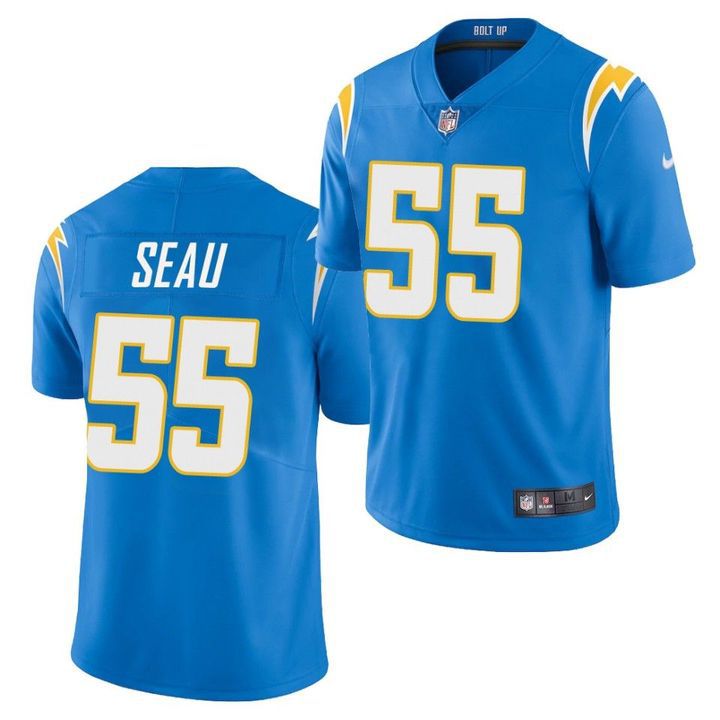 Men Los Angeles Chargers 55 Junior Seau Nike Powder Blue Limited Player NFL Jersey